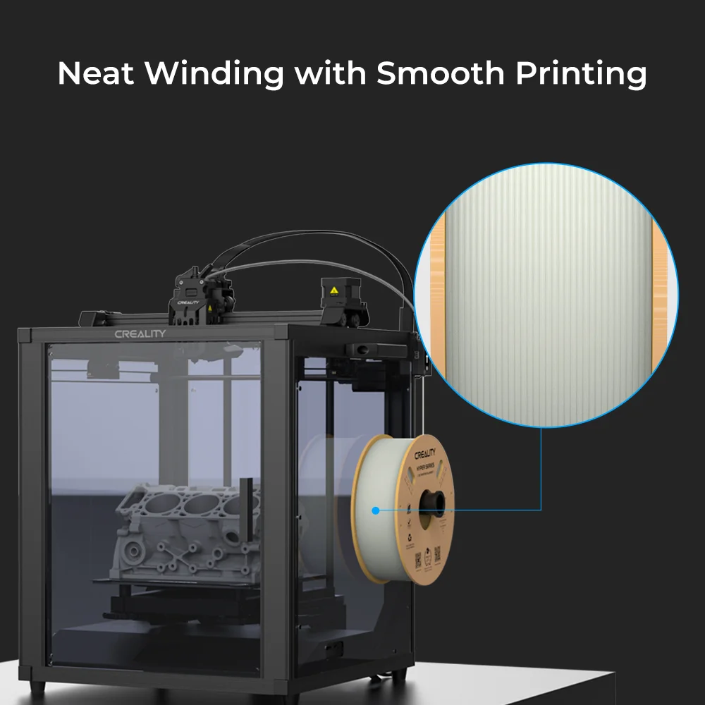 CREALITY 3D Printer Materials Hyper Series PLA Filament 1.75mm 1KG Better  Fluidity Faster Cooling High Precision for FDM Printer - AliExpress