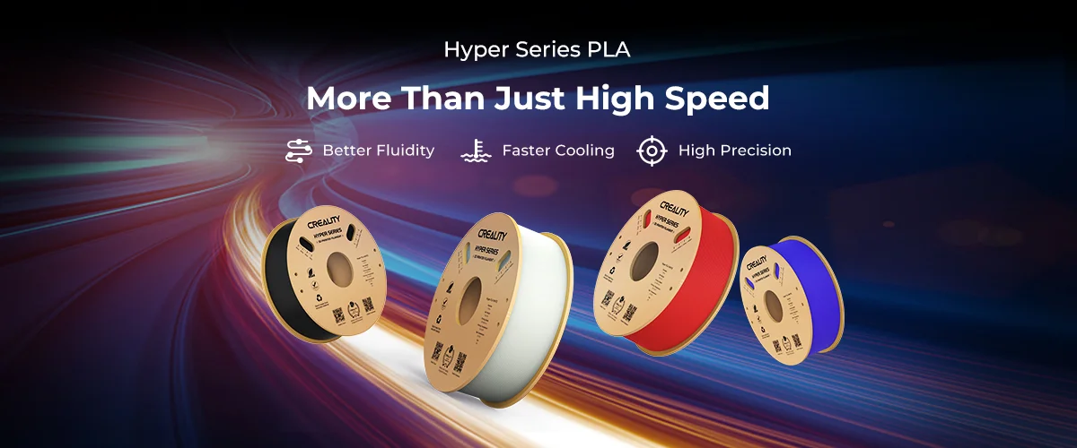 Filament d'impression 3D PLA Hyper Series - CREALITY - Gris - Vitesse  d'impression 30-600 mm/s - Cdiscount Informatique