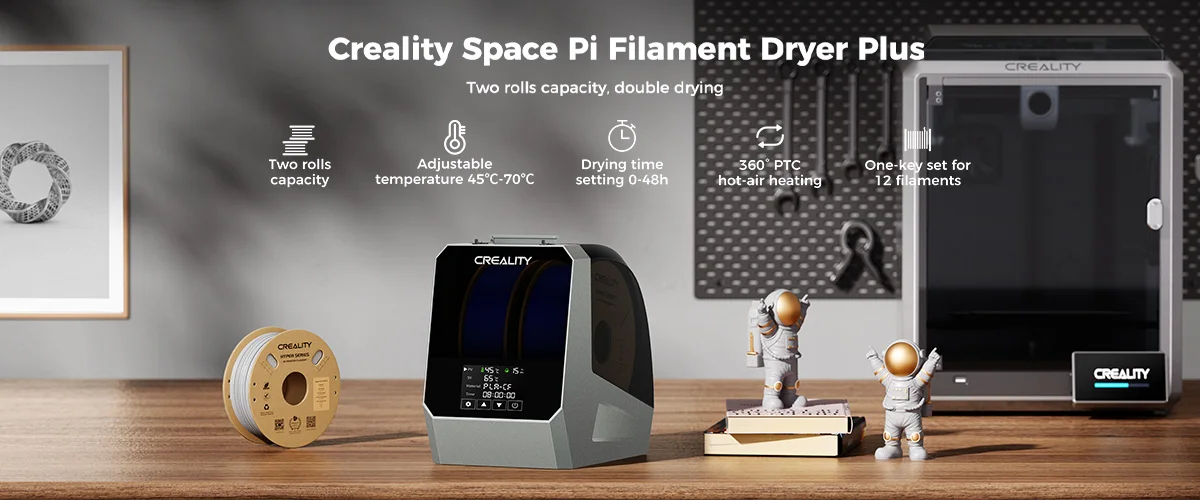Creality Space Pi Filament Dryer Plus Two rolls capacity